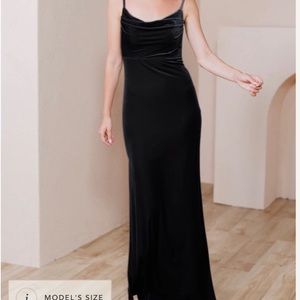 Black velvet Revelry Skye Dress
